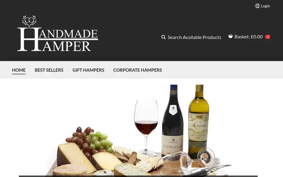 Screenshot of handmade-hamper.co.uk