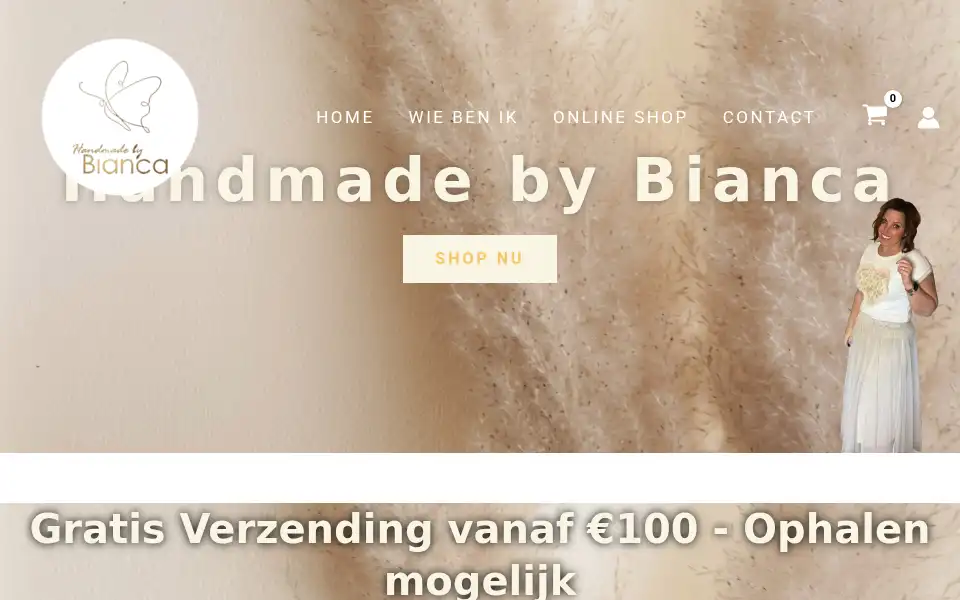 Screenshot of handmadebybianca.be