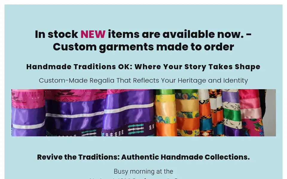 Screenshot of handmadetraditionsok.com