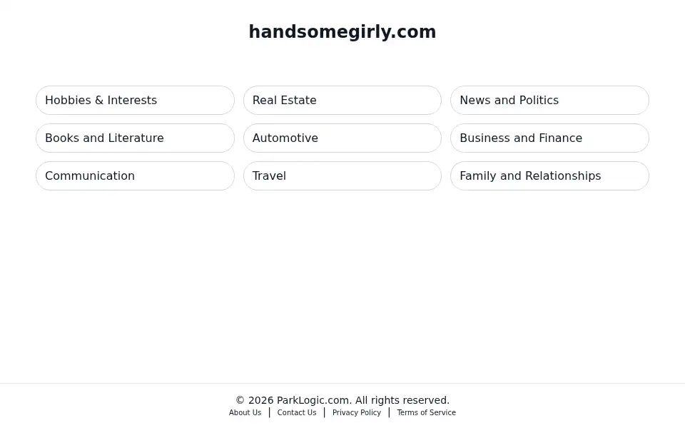 Screenshot of handsomegirly.com