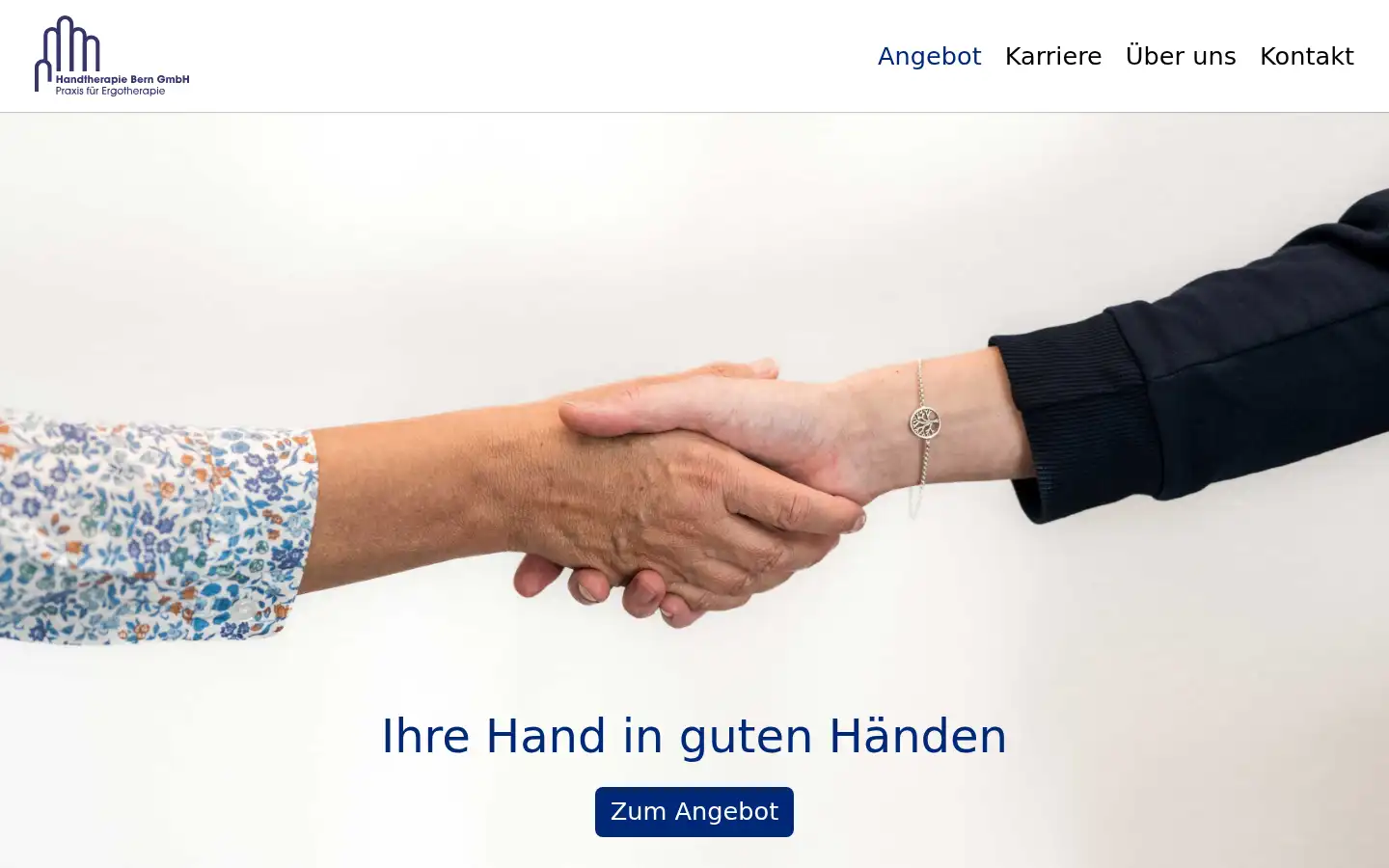 Screenshot of handtherapie-bern.ch
