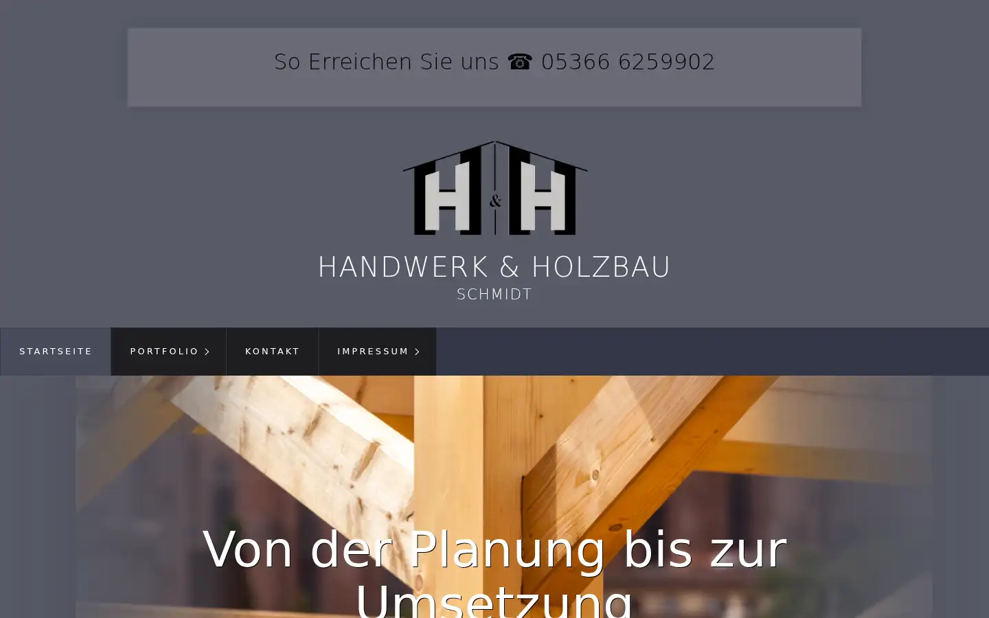 Screenshot of handwerkholzbau.de