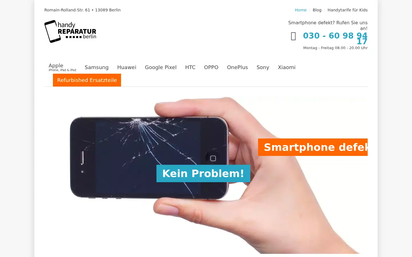 Screenshot of handy-reparatur-berlin.com