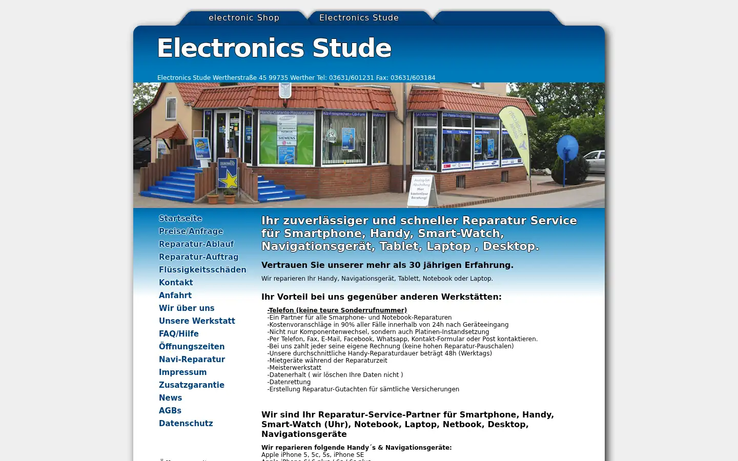 Screenshot of handy-reparatur.com