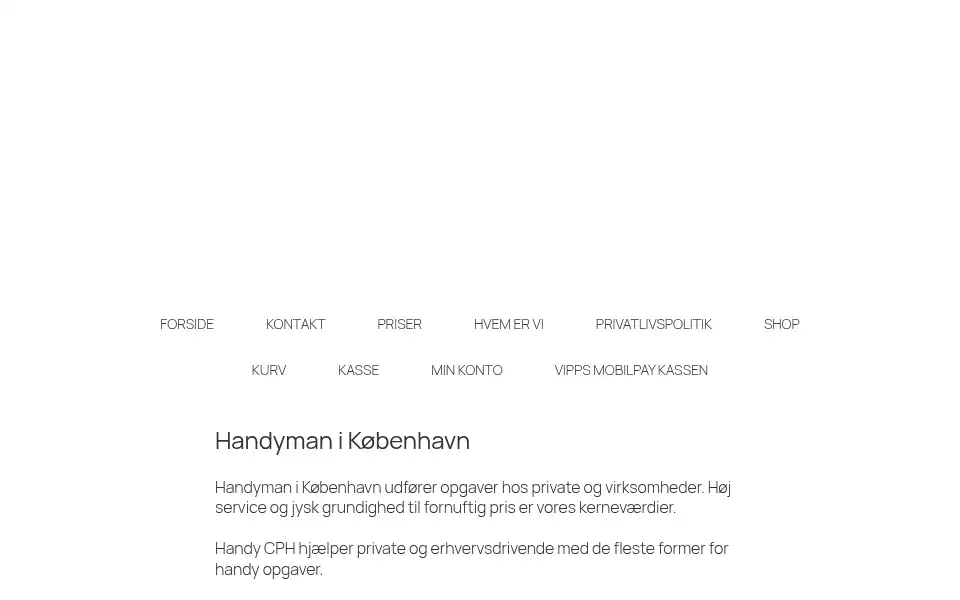 Screenshot of handycph.dk