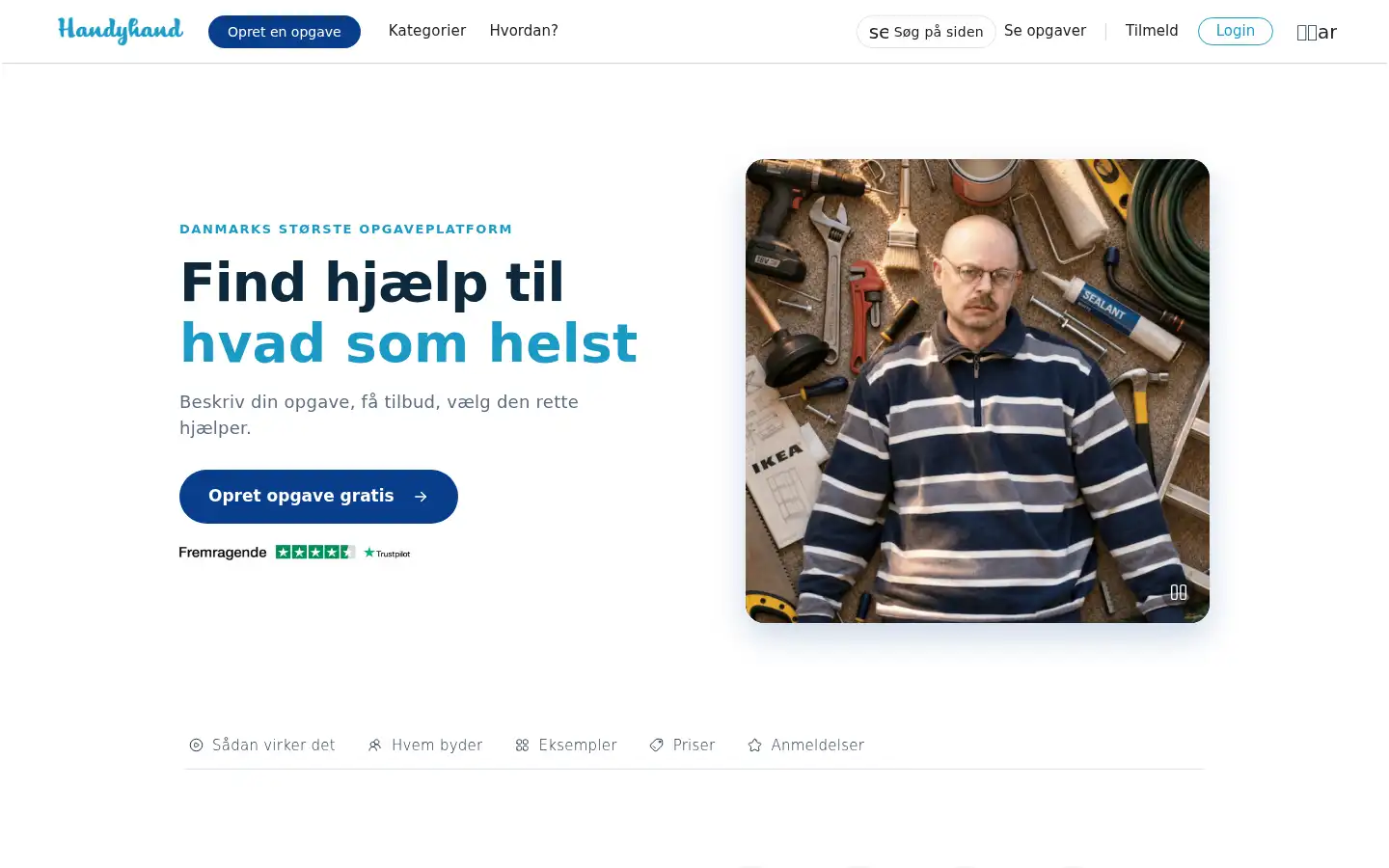 Screenshot of handyhand.dk