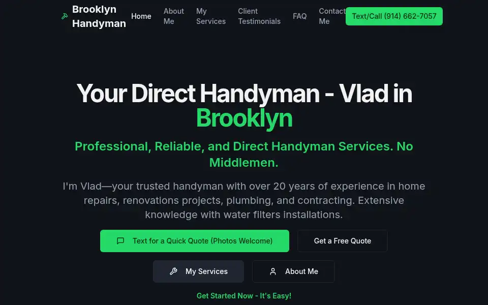 Screenshot of handyman.clearlifeny.com