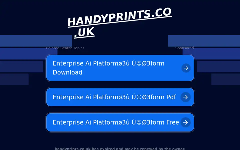 Screenshot of handyprints.co.uk