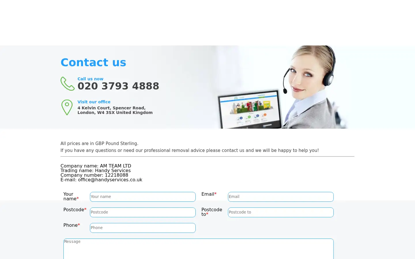 Screenshot of handyservices.org.uk