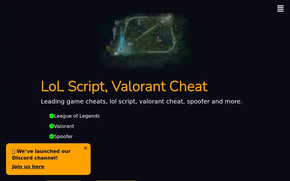 Screenshot of hangarscript.com