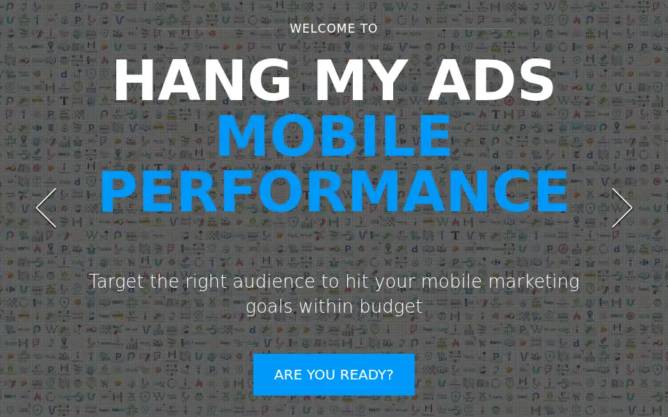 Screenshot of hangmyads.com
