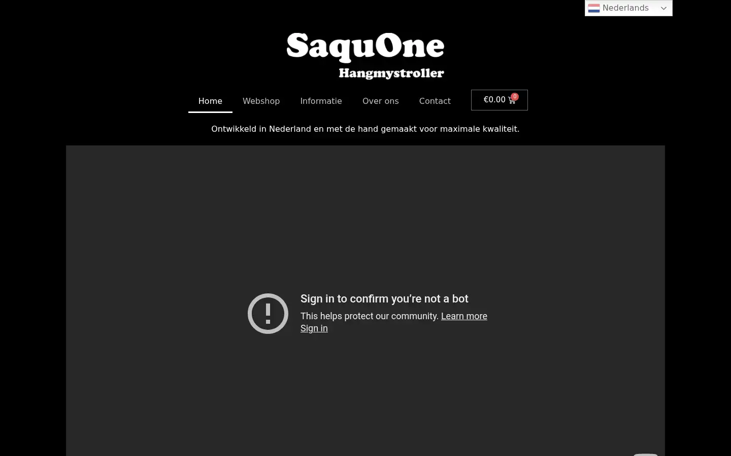 Screenshot of hangmystroller.com