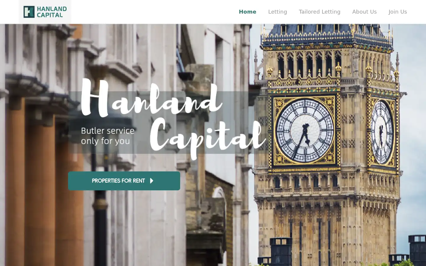 Screenshot of hanlandcapital.co.uk
