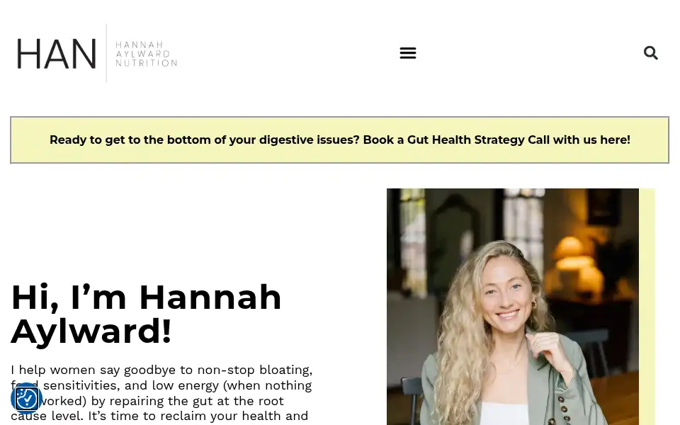 Screenshot of hannahaylward.com