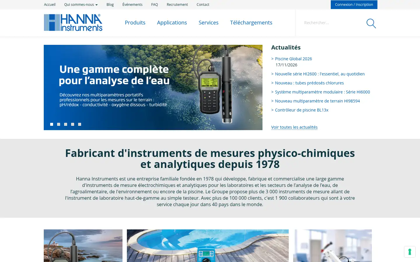 Screenshot of hannainst.com