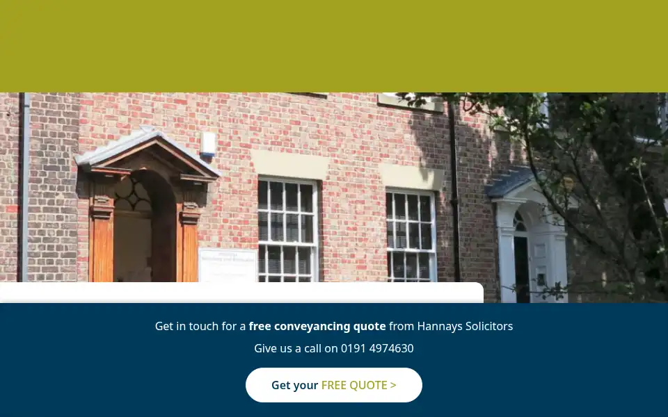 Screenshot of hannayslaw.co.uk