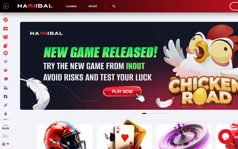 Screenshot of hannibalbet.net