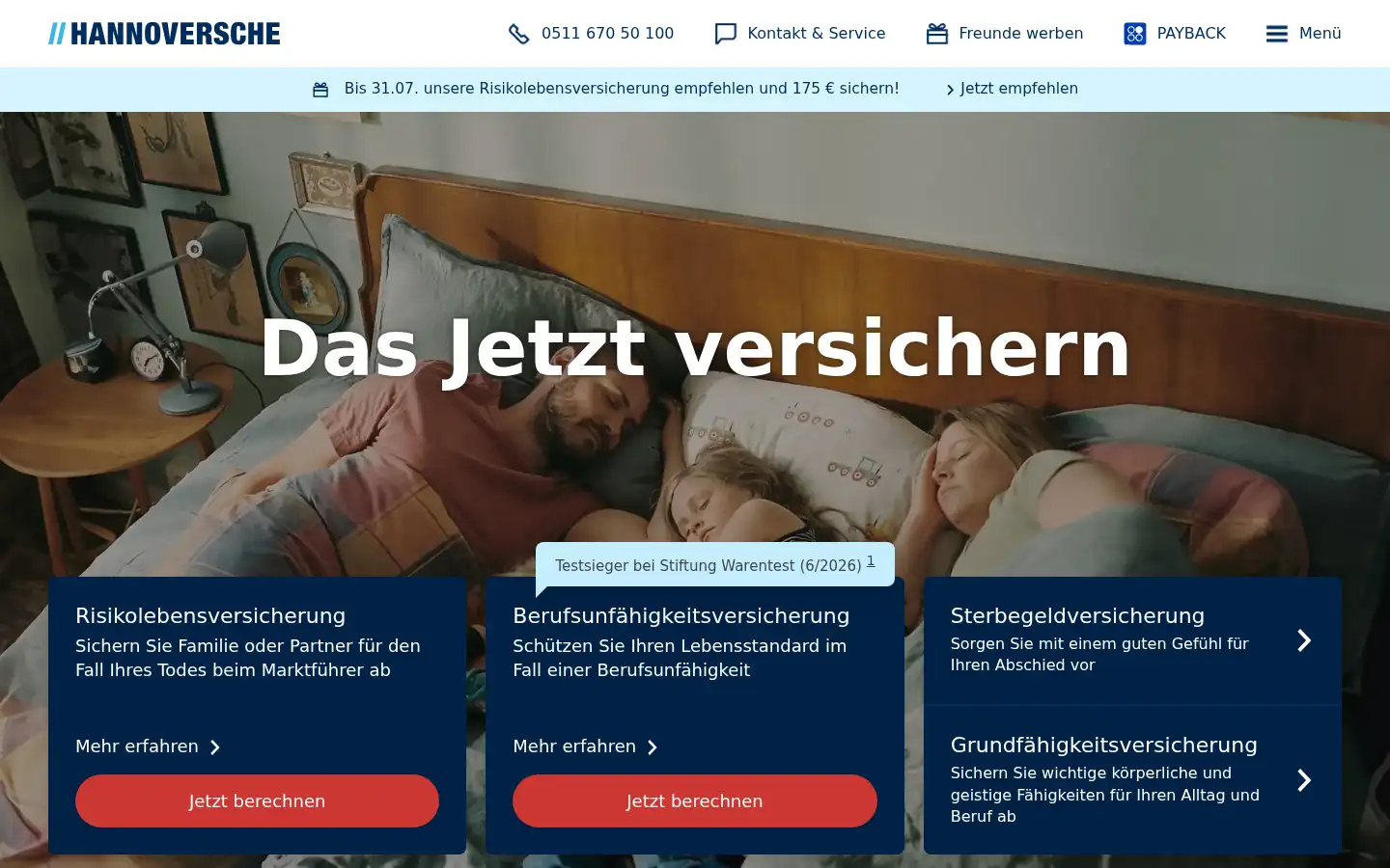 Screenshot of hannoversche.de