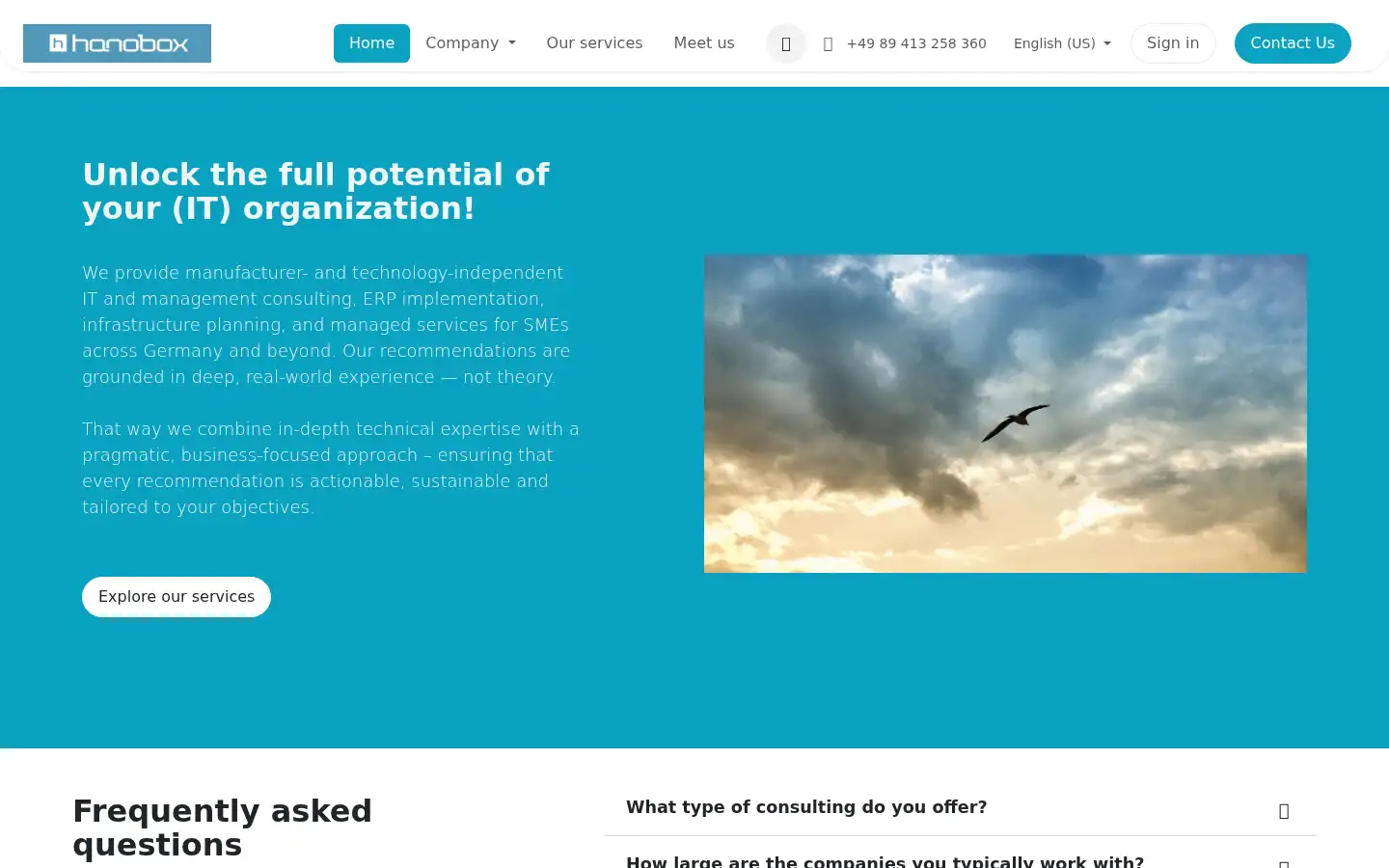 Screenshot of hanobox.de