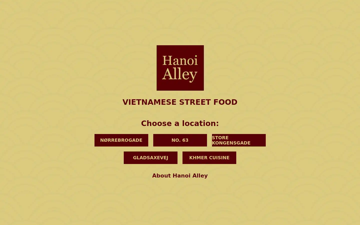 Screenshot of hanoialleycph.dk