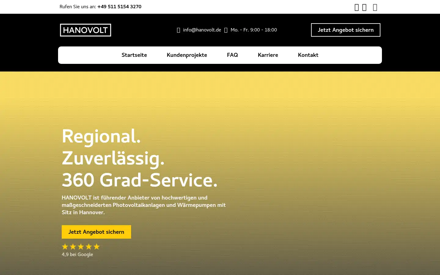 Screenshot of hanovolt.de