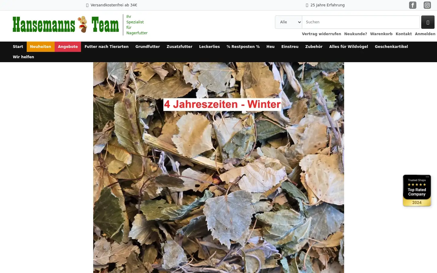 Screenshot of hansemanns-team.de