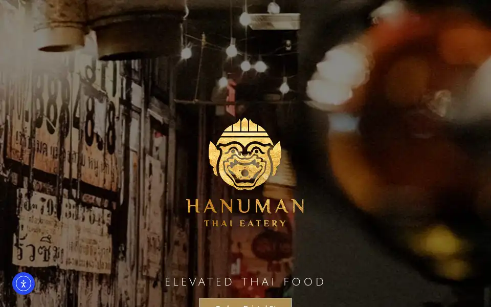 Screenshot of hanumanthaieatery.com