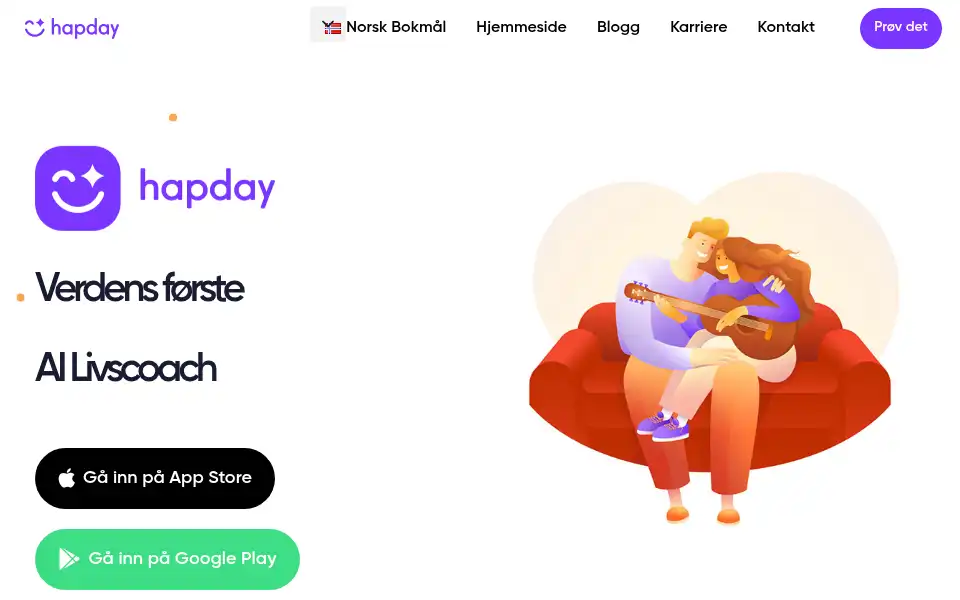Screenshot of hapday.app