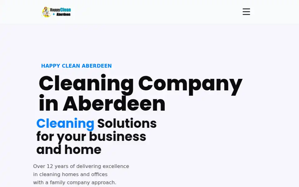 Screenshot of happy-clean-aberdeen.co.uk