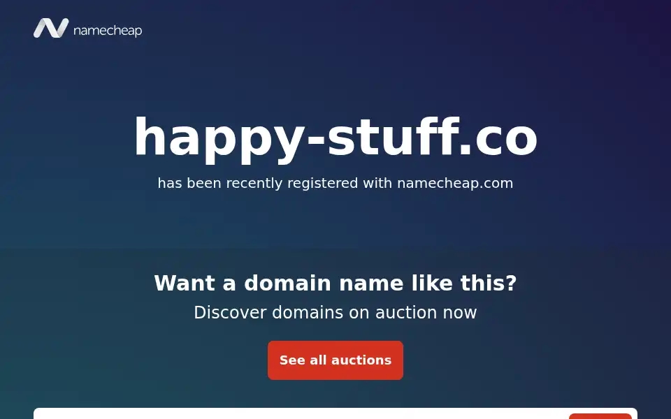 Screenshot of happy-stuff.co