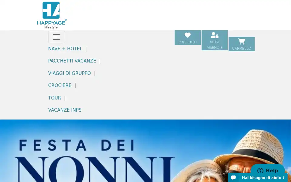 Screenshot of happyage.it
