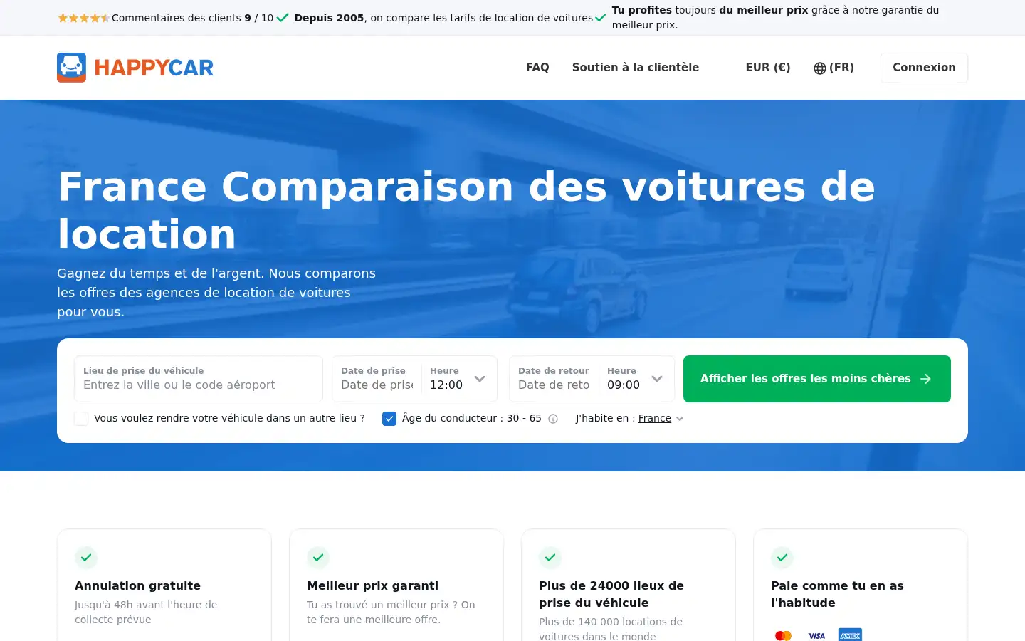 Screenshot of happycar.fr