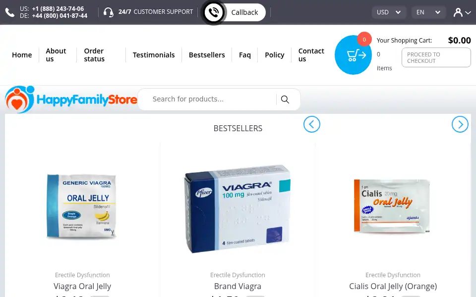 Screenshot of happyfamilypharm.com