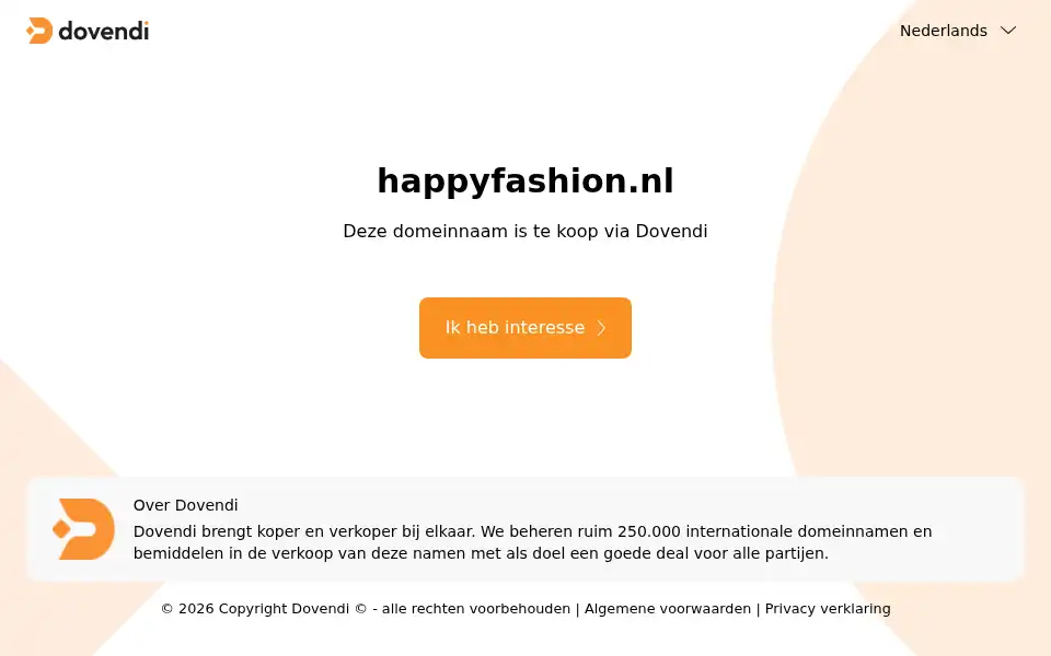 Screenshot of happyfashion.nl