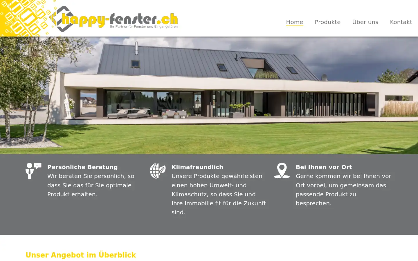 Screenshot of happyfenster.ch