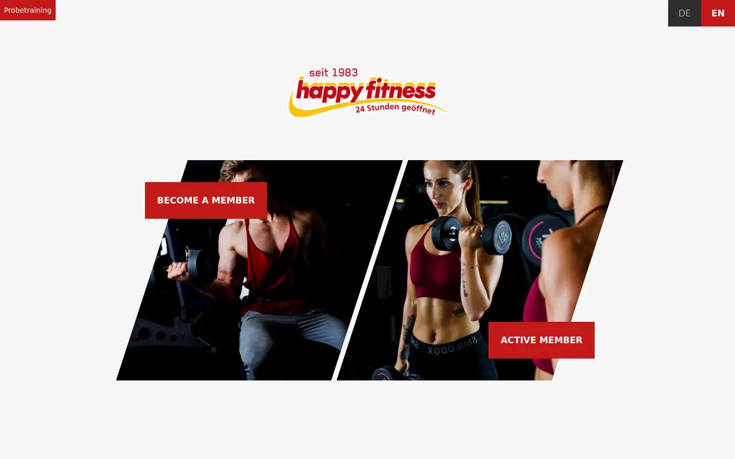 Screenshot of happyfitness.at