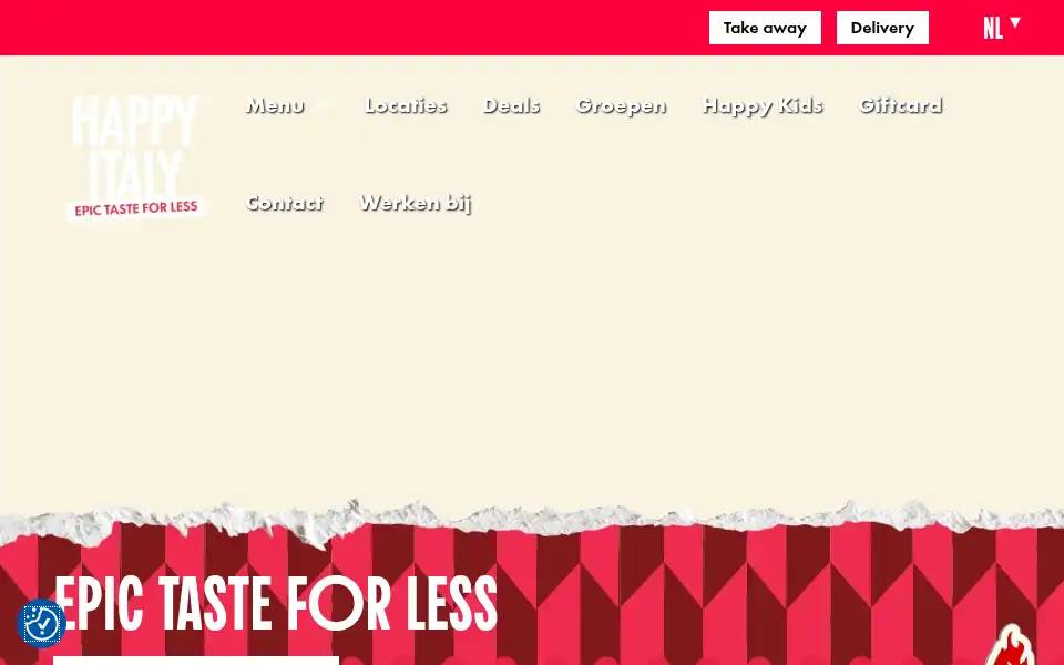 Screenshot of happyitaly.nl