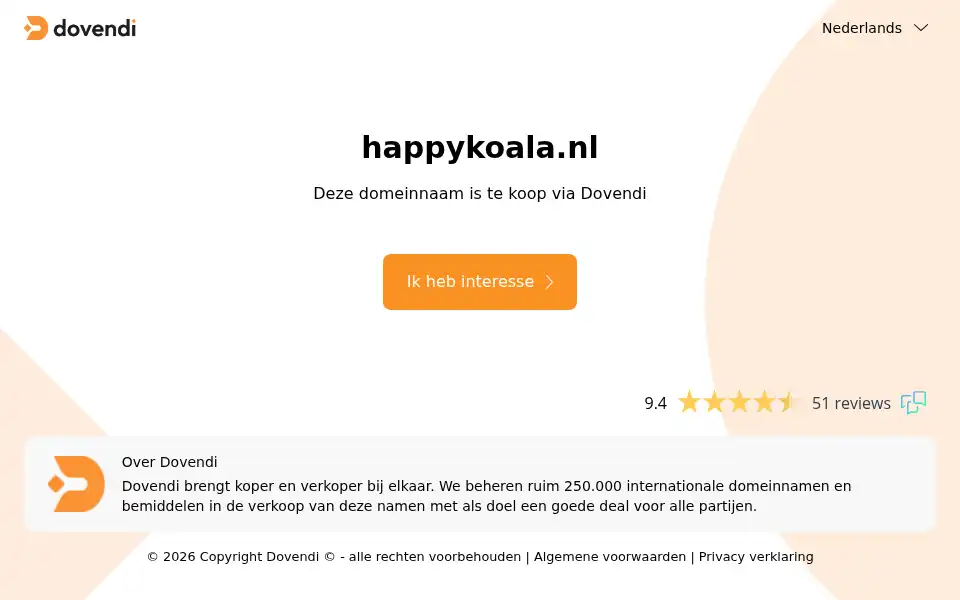 Screenshot of happykoala.nl