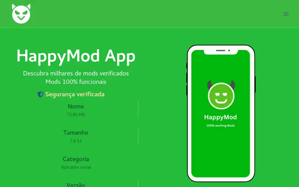 Screenshot of happymodd.com.br