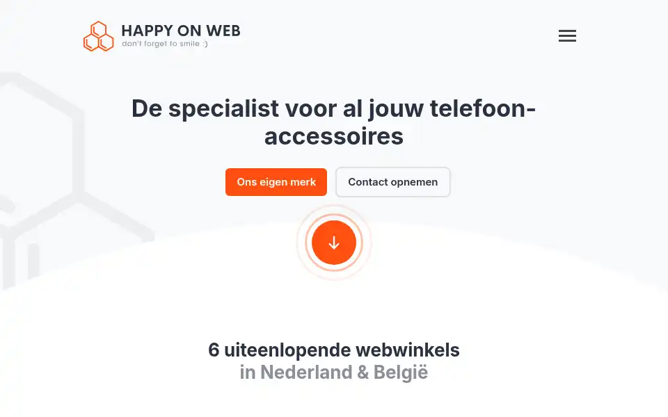 Screenshot of happyonweb.nl