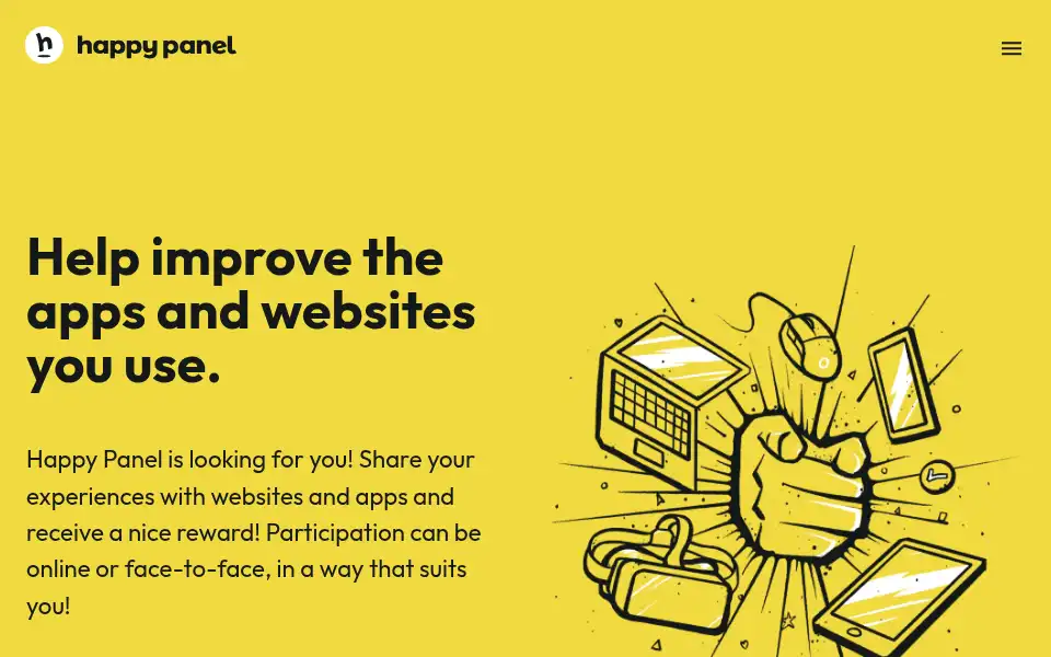 Screenshot of happypanel.nl