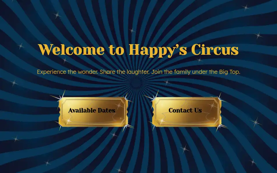 Screenshot of happyscircus.co.uk