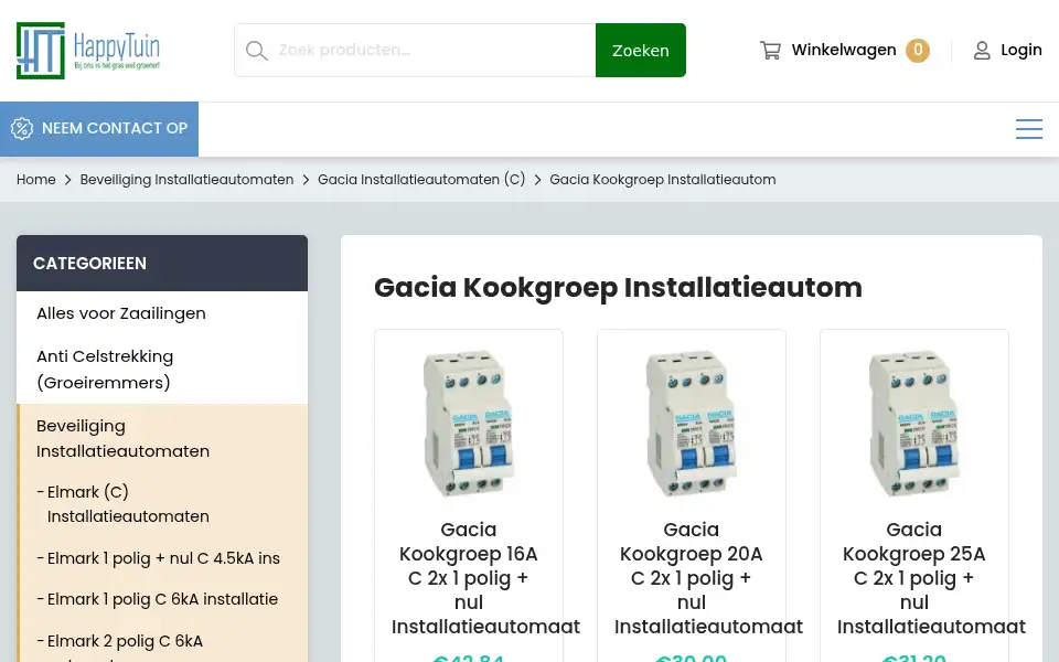 Screenshot of happytuin.nl