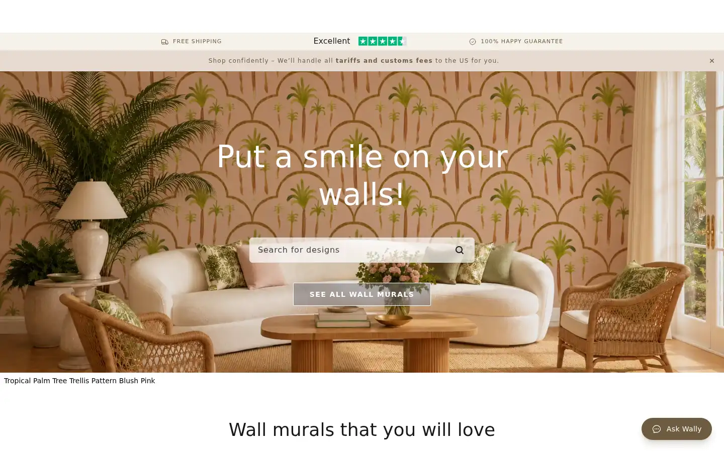 Screenshot of happywall.com