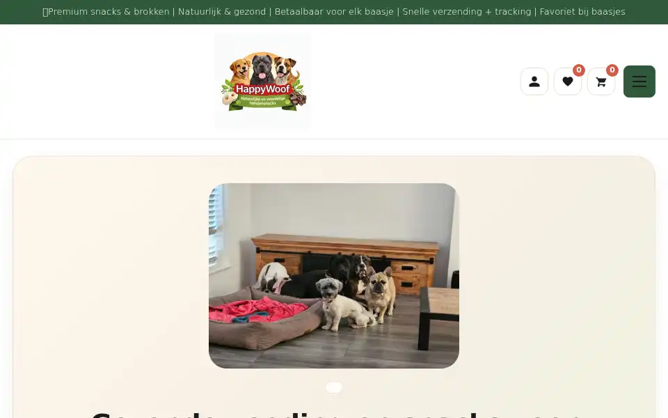 Screenshot of happywoof.nl