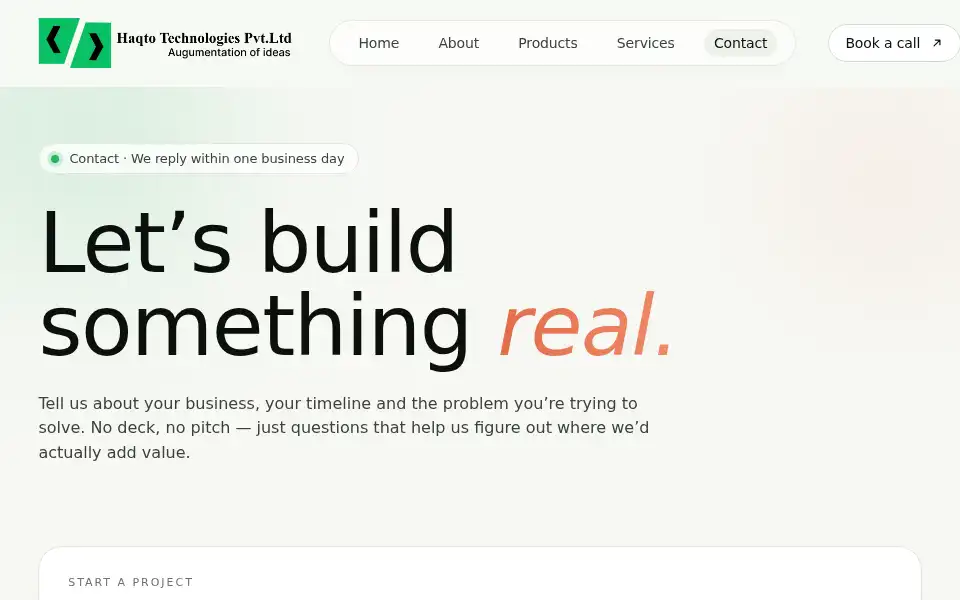 Screenshot of haqto.com