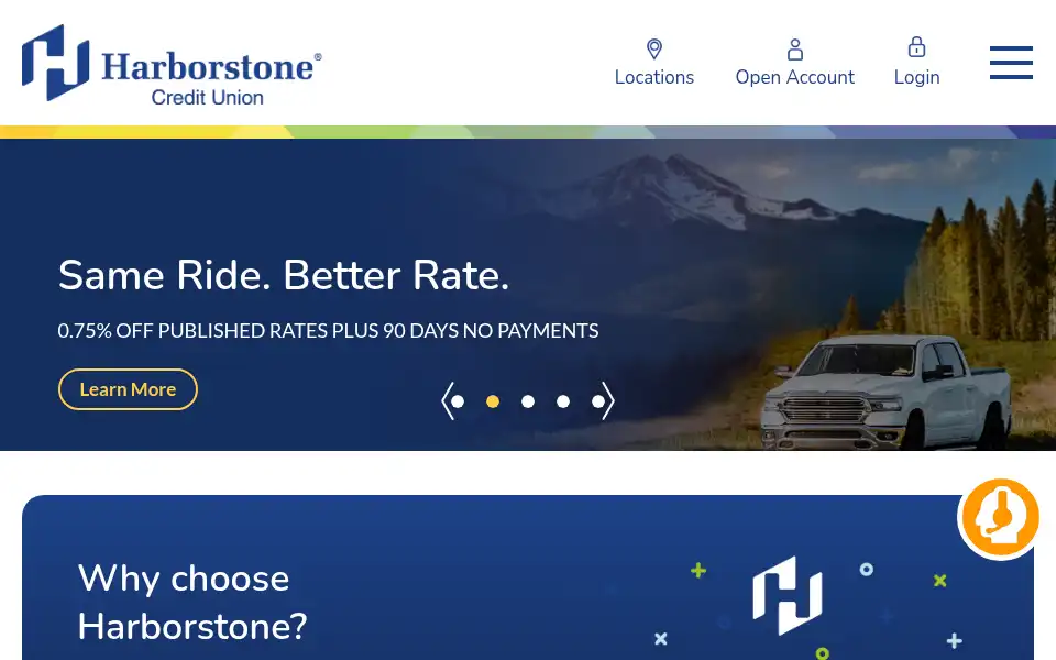 Screenshot of harborstone.com