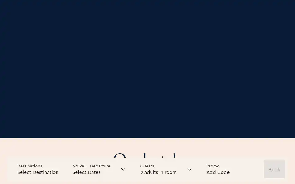 Screenshot of harbourhotels.co.uk