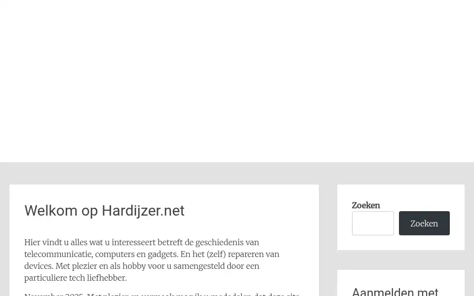 Screenshot of hardijzer.net