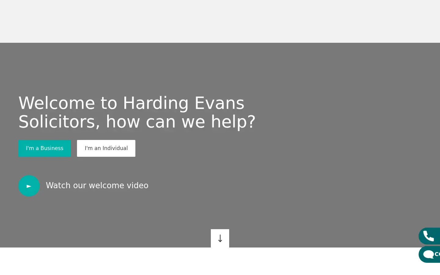 Screenshot of hardingevans.com